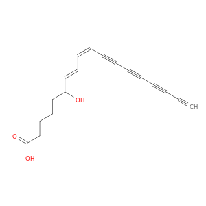 7,9-Octadecadiene-11,13,15,17-tetraynoicacid, 6-hydroxy-, (7E,9Z)-