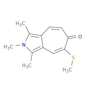 Cyclohepta[c]pyrrol-6(2H)-one, 1,2,3-trimethyl-5-(methylthio)-