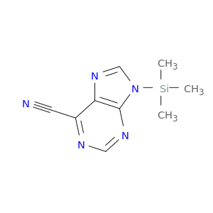 9H-Purine-6-carbonitrile, 9-(trimethylsilyl)-