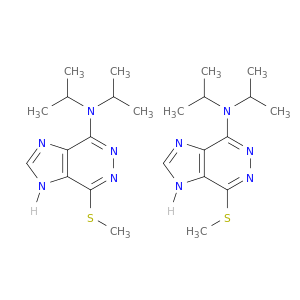 N,N-DIISOPROPYL-7-(METHYLTHIO)-1H-IMIDAZO[4,5-D]PYRIDAZIN-4-AMINE; N,N-DIISOPROPYL-N-(7-(METHYLTHIO)-1H-IMIDAZO[4,5-D]PYRIDAZIN-4-YL)AMINE