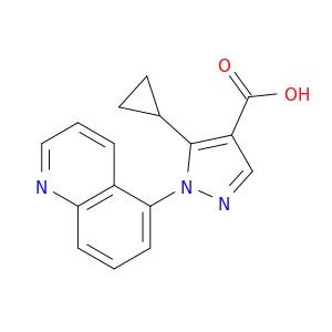 1H-Pyrazole-4-carboxylicacid, 5-cyclopropyl-1-(5-quinolinyl)-