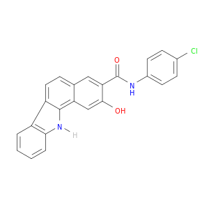 11H-Benzo[a]carbazole-3-carboxamide, N-(4-chlorophenyl)-2-hydroxy-