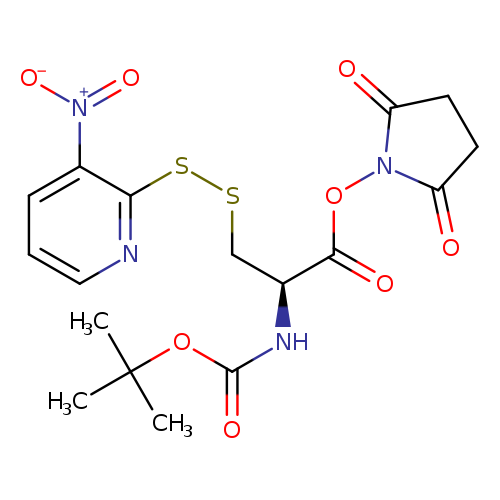 L-Alanine,N-[(1,1-dimethylethoxy)carbonyl]-3-[(3-nitro-2-pyridinyl)dithio]-,2,5-dioxo-1-pyrrolidinyl ester