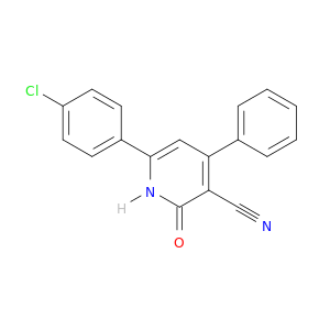 3-Pyridinecarbonitrile, 6-(4-chlorophenyl)-1,2-dihydro-2-oxo-4-phenyl-