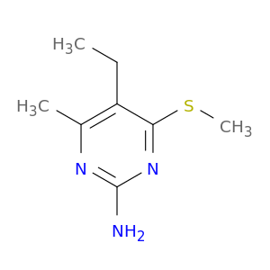 2-Pyrimidinamine, 5-ethyl-4-methyl-6-(methylthio)-
