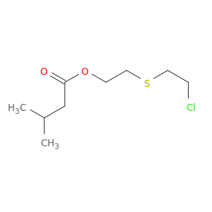 2-[(2-chloroethyl)sulfanyl]ethyl 3-methylbutanoate