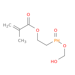 2-Propenoic acid, 2-methyl-, 2-(hydroxymethoxyphosphinyl)ethyl ester