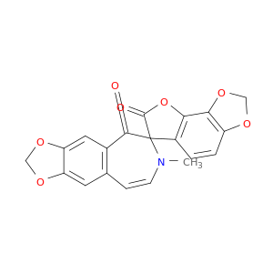 7-methylspiro[1,3-dioxolo[4,5-h][3]benzazepine-6,6'-furo[2,3-e][1,3]benzodioxole]-5,7'(7h)-dione