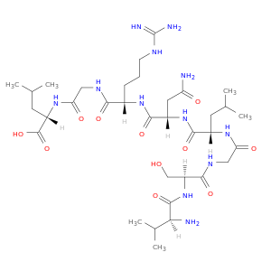 L-Leucine, L-valyl-L-serylglycyl-L-leucyl-L-asparaginyl-L-arginylglycyl-