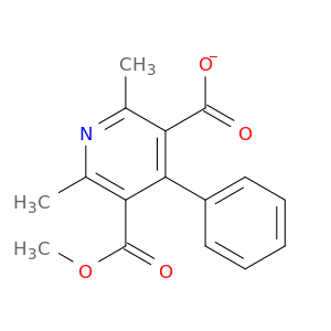 3,5-Pyridinedicarboxylic acid, 2,6-dimethyl-4-phenyl-, monomethyl ester