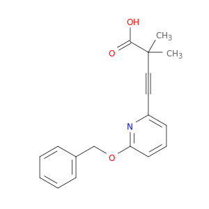 3-Butynoic acid, 2,2-dimethyl-4-[6-(phenylmethoxy)-2-pyridinyl]-