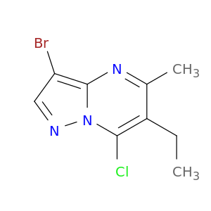 3-溴-7-氯-6-乙基-5-甲基吡唑并[1,5-A]嘧啶