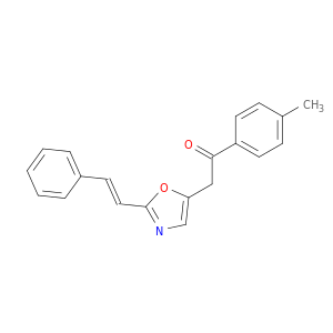 Ethanone, 1-(4-methylphenyl)-2-[2-[(1E)-2-phenylethenyl]-5-oxazolyl]-