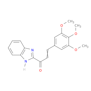 2-Propen-1-one, 1-(1H-benzimidazol-2-yl)-3-(3,4,5-trimethoxyphenyl)-