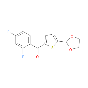 2-(2,4-DIFLUOROBENZOYL)-5-(1,3-DIOXOLAN-2-YL)THIOPHENE