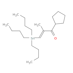 2-Propen-1-one, 1-cyclopentyl-2-methyl-3-(tributylstannyl)-, (E)-
