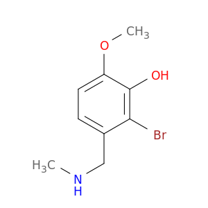Phenol, 2-bromo-6-methoxy-3-[(methylamino)methyl]-