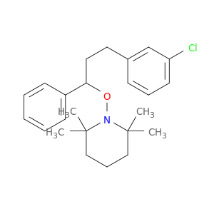 Piperidine, 1-[3-(3-chlorophenyl)-1-phenylpropoxy]-2,2,6,6-tetramethyl-