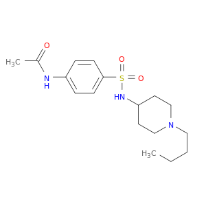 Acetamide, N-[4-[[(1-butyl-4-piperidinyl)amino]sulfonyl]phenyl]-