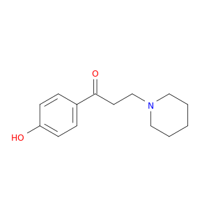 1-Propanone, 1-(4-hydroxyphenyl)-3-(1-piperidinyl)-