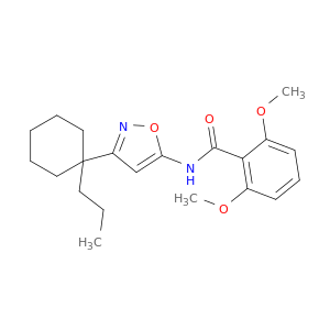 Benzamide, 2,6-dimethoxy-N-[3-(1-propylcyclohexyl)-5-isoxazolyl]-
