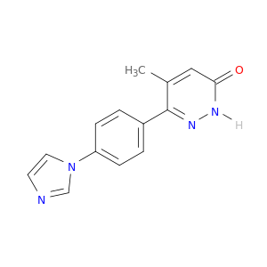3(2H)-Pyridazinone, 6-[4-(1H-imidazol-1-yl)phenyl]-5-methyl-