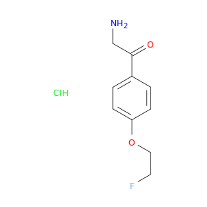 2-Amino-1-[4-(2-fluoroethoxy)phenyl]ethan-1-one Hydrochloride