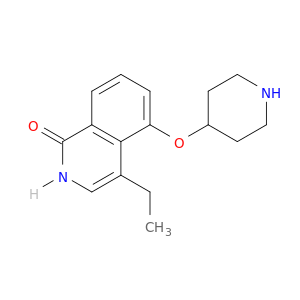 1(2H)-Isoquinolinone, 4-ethyl-5-(4-piperidinyloxy)-