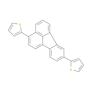 Thiophene, 2,2'-(3,8-fluoranthenediyl)bis-