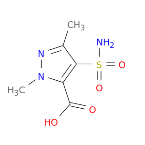 1H-Pyrazole-5-carboxylic acid, 4-(aminosulfonyl)-1,3-dimethyl-