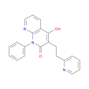 1,8-Naphthyridin-2(1H)-one, 4-hydroxy-1-phenyl-3-[2-(2-pyridinyl)ethyl]-