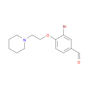 3-Bromo-4-(2-(piperidin-1-yl)ethoxy)benzaldehyde