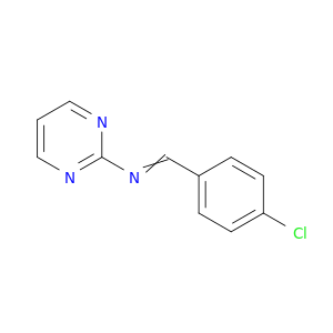 2-Pyrimidinamine, N-[(4-chlorophenyl)methylene]-