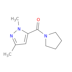 Pyrrolidine, 1-[(1,3-dimethyl-1H-pyrazol-5-yl)carbonyl]-