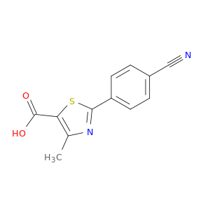 5-Thiazolecarboxylic acid, 2-(4-cyanophenyl)-4-methyl-