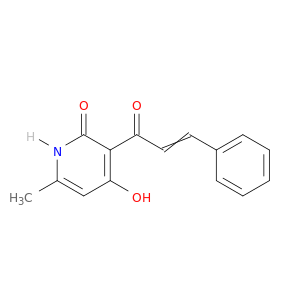 2(1H)-Pyridinone,4-hydroxy-6-methyl-3-(1-oxo-3-phenyl-2-propen-1-yl)-