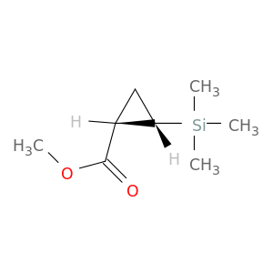 Cyclopropanecarboxylic acid, 2-(trimethylsilyl)-, methyl ester, cis-