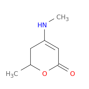 2H-Pyran-2-one, 5,6-dihydro-6-methyl-4-(methylamino)-