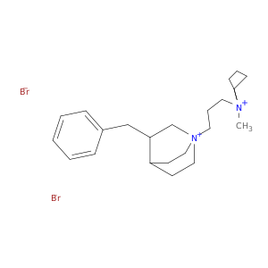 3-benzyl-1-[3-(1-methylpiperidinium-1-yl)propyl]-1-azoniabicyclo[2.2.2]octane dibromide