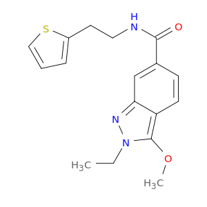 2H-Indazole-6-carboxamide, 2-ethyl-3-methoxy-N-[2-(2-thienyl)ethyl]-