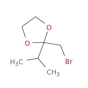 1,3-Dioxolane, 2-(bromomethyl)-2-(1-methylethyl)-