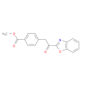 Benzoic acid, 4-[2-(2-benzoxazolyl)-2-oxoethyl]-, methyl ester