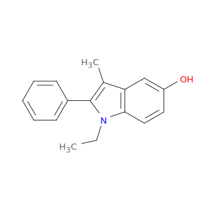 1H-Indol-5-ol, 1-ethyl-3-methyl-2-phenyl-