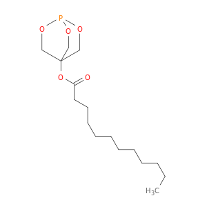 Dodecanoic acid, 2,6,7-trioxa-1-phosphabicyclo[2.2.2]oct-4-yl ester