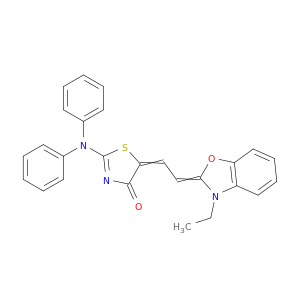2-(二苯基氨基)-5-[2-(3-乙基-2(3H)-苯并恶唑基亚丙烯)乙基]-4(5H)-噻唑酮