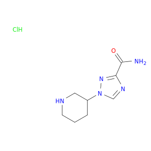1-(Piperidin-3-yl)-1H-1,2,4-triazole-3-carboxamide Hydrochloride