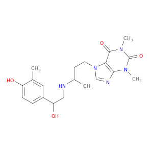 7-(3-((2-HYDROXY-2-(6-HYDROXY-M-TOLYL)ETHYL)AMINO)BUTYL)THEOPHYLLINE