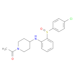 Ethanone, 1-[4-[[2-[(4-chlorophenyl)sulfinyl]phenyl]amino]-1-piperidinyl]-
