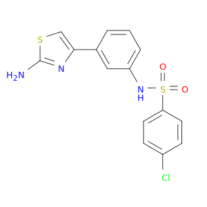 Benzenesulfonamide, N-[3-(2-amino-4-thiazolyl)phenyl]-4-chloro-