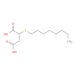 Butanedioic acid, (octylthio)-